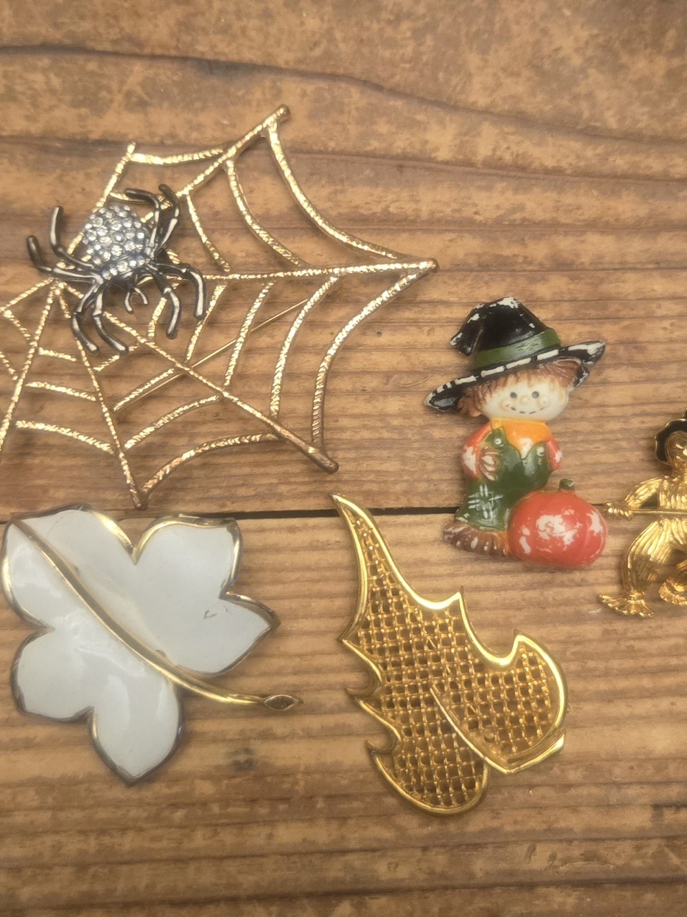 Vintage Fall Theme Brooches